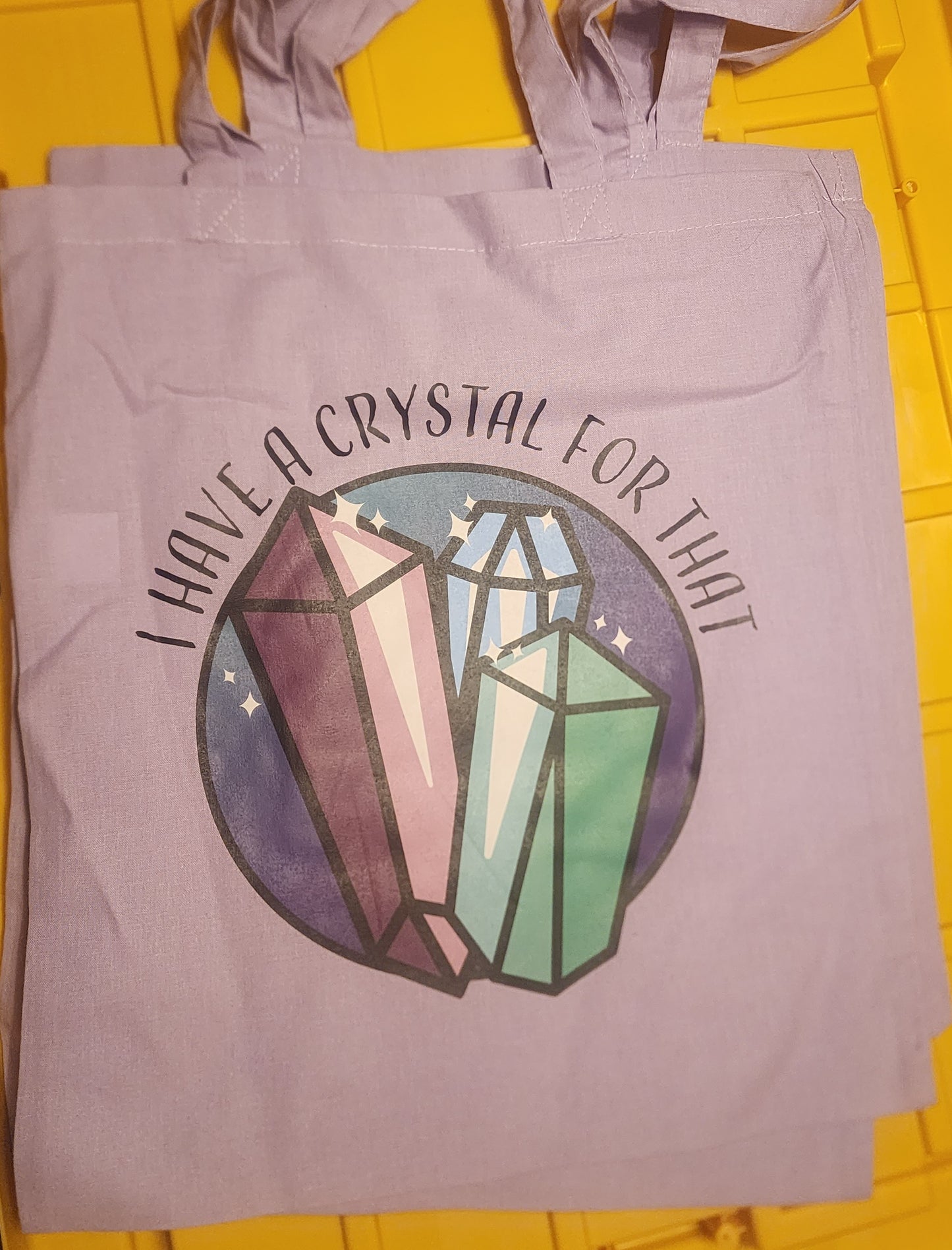 I have a crystal for that- Lilac tote bag