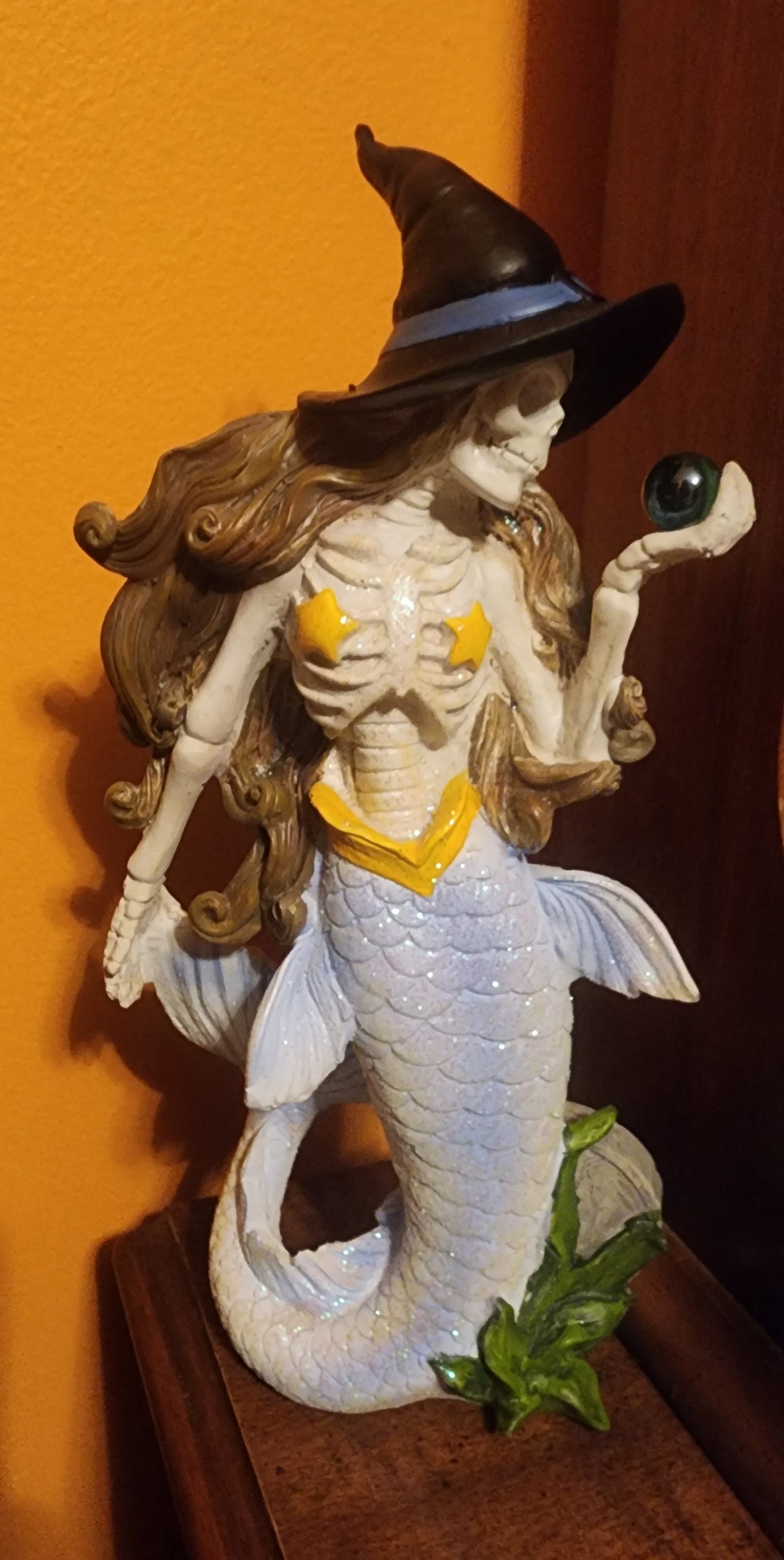 Skeleton Mermaid home decor