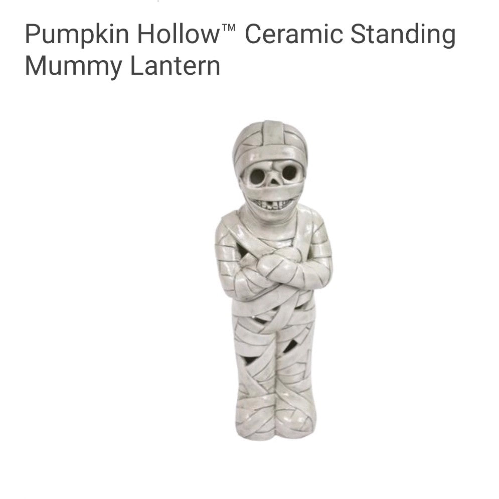 Ceramic mummy lantern
